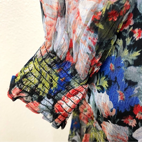 Anthropologie The Marais Printed Chiffon Maxi Dress - Picture 7 of 11